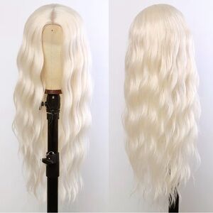 Blonde Long Wavy Lace Front Wig - Premium Women's Hair